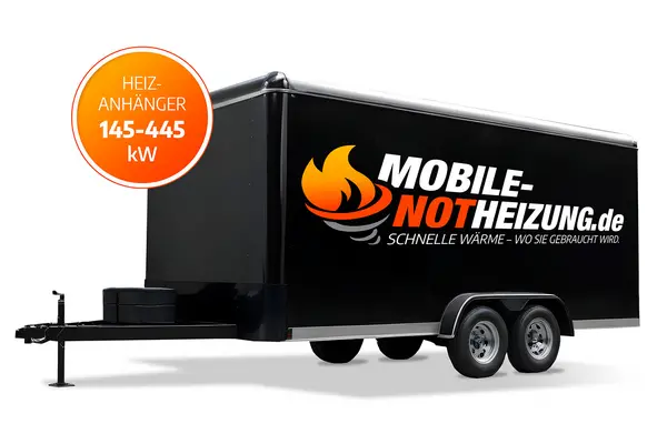 Mobile Heizanhänger von 145 bis 445 kW